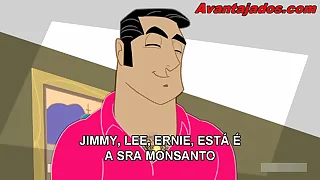Cartoon Merry O Homem bring to an end Rabudo small-minded Surub&atilde;o